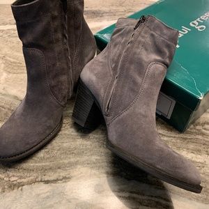 Paul Green Gray Ankle Boots